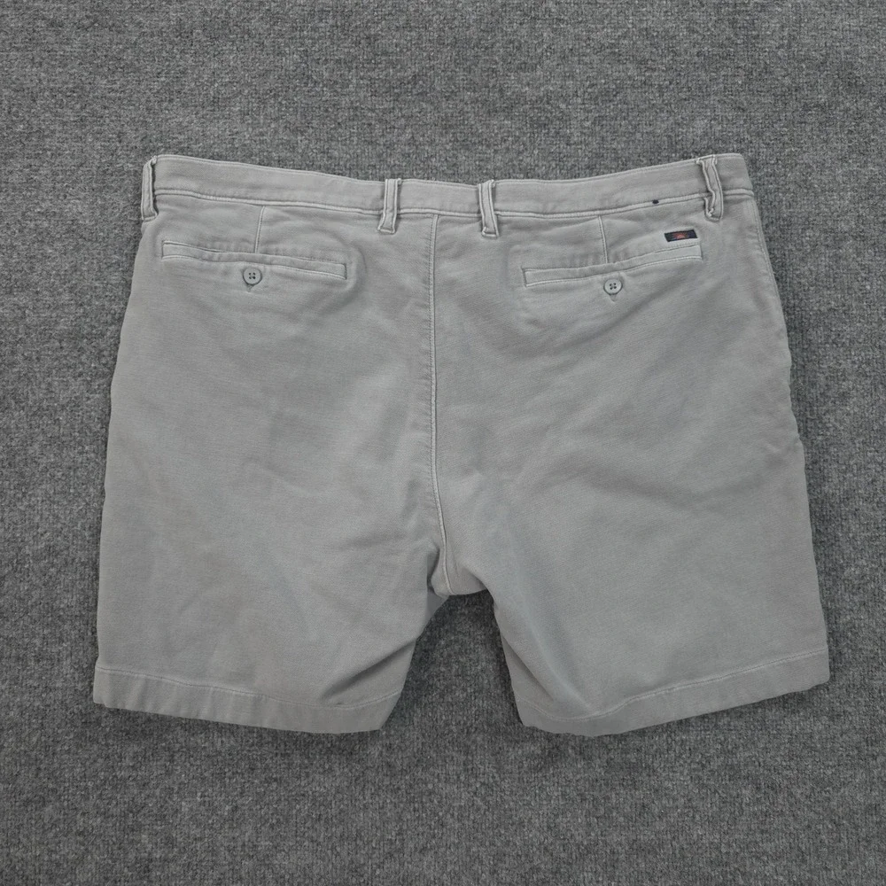 Faherty Shorts Mens 42 Gray Terry Stretch‎ Chino Casual Summer Travel Comfort
